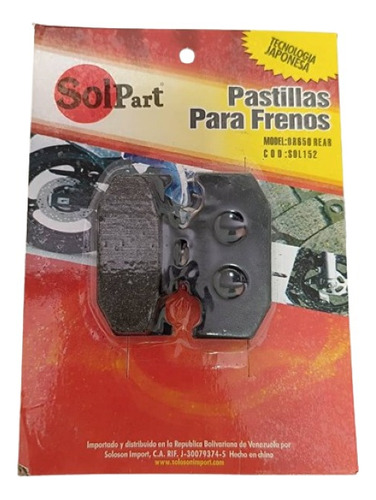 Pastilla Tras. Dr650 Solpart 