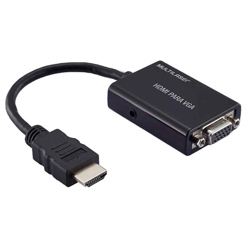 Conversor Hdmi M X Vga F C/ Saida Audio - Wi293 Com Garantia