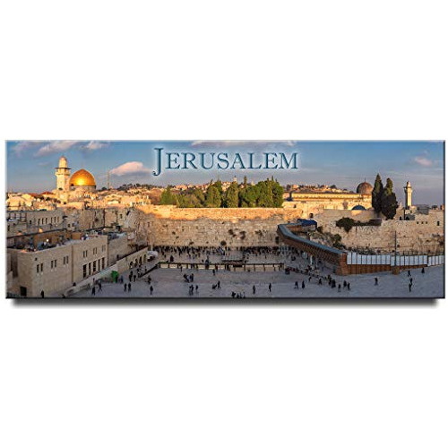 Imán Nevera Panorámica De Jerusalén Recuerdo Viaje Israel