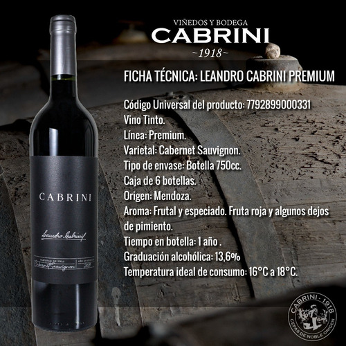 Caja Mixta Cabrini Leandro Cabrini Licoroso X 6 Unidades