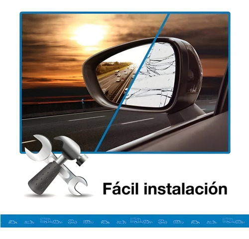 Vinilo Espejo Lamina 20x12.5cm Repara Espejo Retrovisor Auto