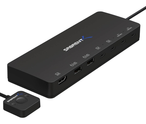 Switch Kvm Usb C Sabrent Usb-kcpd 2 Pc Con Usb-c Pd Y Hdmi