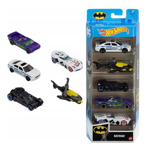 Imagen 1 de 2 de Autitos Hot Wheels Edicion Batman Mattel - Bestoys