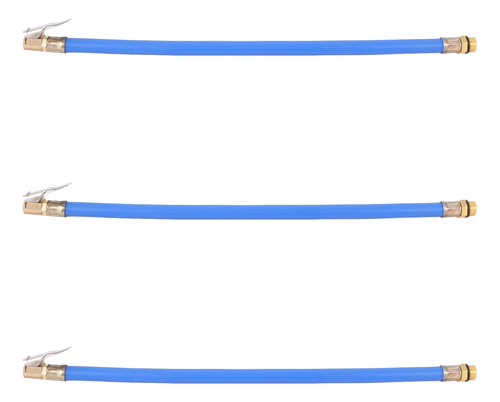 3 Mangueras De Goma Para Inflar Neumáticos De Moto O Coche