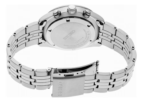 Reloj Seiko cronograph quartz Ssb425p1 color plateado