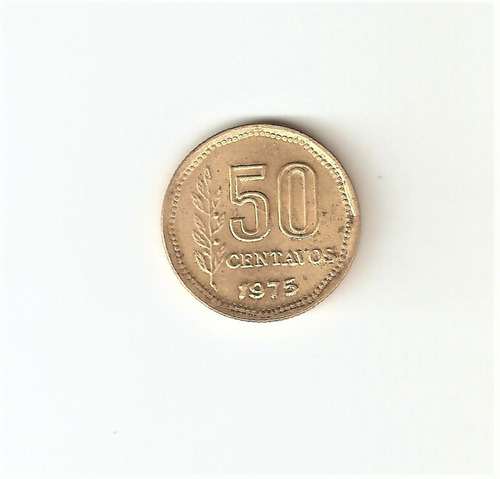Monedas Argentinas 50 Centavos 1975 C. Grueso Mb-