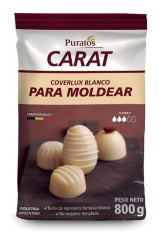 Chocolate Baño De Moldeo Blanco En Monedas Carat