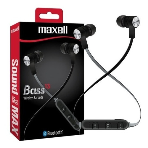 Audifono Bluetooth Maxell Bass13 Black