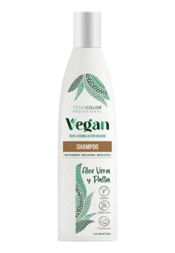 Fithocolor Shampoo Vegan - Aloe Vera Y Palta X 350 Ml