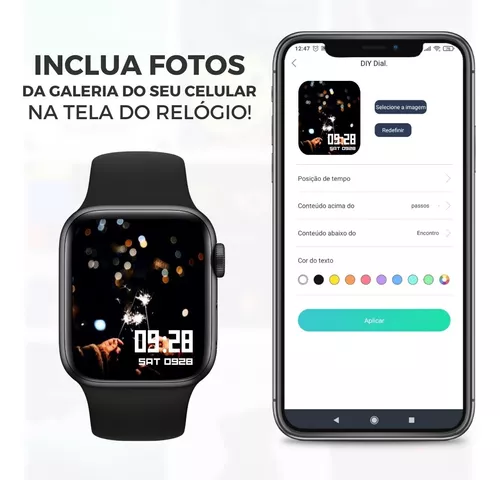 Relógio Smartwatch Oled Pro Homens E Mulheres Ios E Android