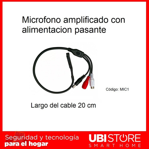 Imagen 2 de 8 de Microfono Amplificado Con Alimentacion Pasante Mic1