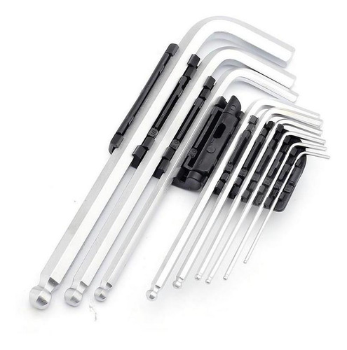 Jogo Chave Allen Abaulada Longa 9 Pecas 1,5a10mm Mtx 112339