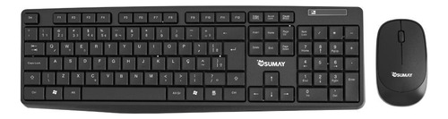 Kit Teclado E Mouse Wireless Sem Fio 1000dpi Sm-ktm1308