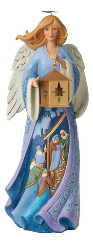 Enesco Jim Shore Heartwood Creek Nativity Angel Con Estatua 