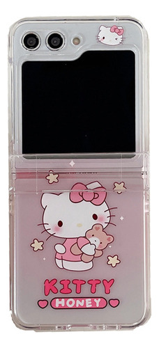 Founda For Samsung Z Flip 3,4,5 Cute Hello Kitty 1pc