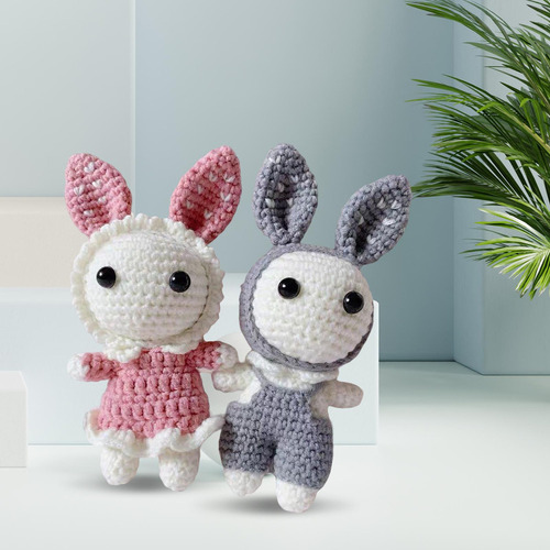 Kit De Ganchillo Conejo Crochet Craft Set Juguete De Tejer A