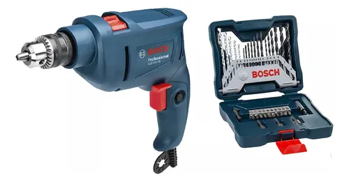 Kit Bosch Furadeira De Impacto Gsb 450 Maleta Bits E Broca Cor