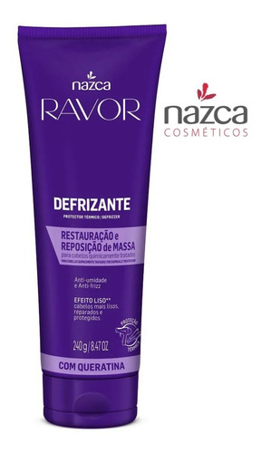 Defrizante Ravor Restauração Efeito Liso Protetor Térmico 