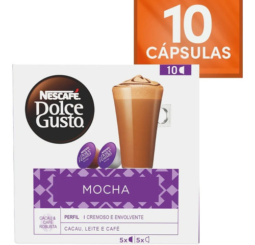Cápsulas De Café Mocha Para Cafeteira Dolce Gusto - 10 Uni.