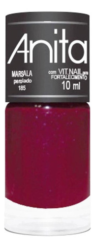 Esmalte Coleção Uvas Perolado Marsala 10ml - Anita