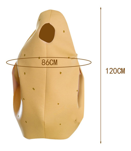 Traje De Batata Fantasia Vestido Para Mostrar Carnaval Role