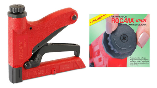 Grampeador Rocama 106r Com Regulagem Manual Tapeceiro