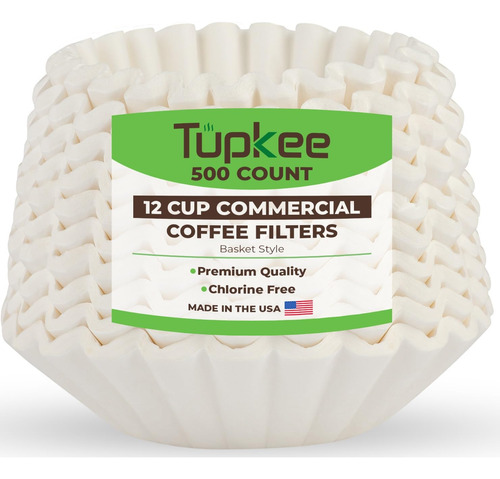 Tupkee Filtros De Café Grandes De 12 Tazas  (500 Unidad.