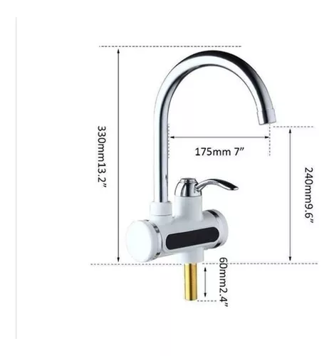 Llave sifon calienta agua electrico