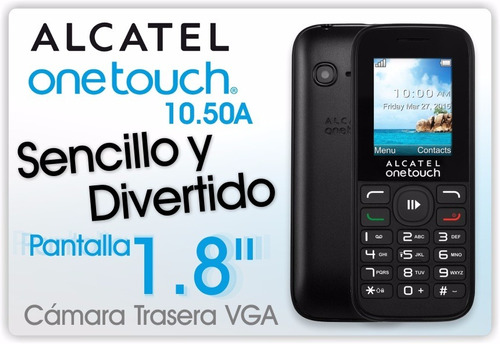 Celular Alcatel One Touch Modelo: 1050a , Chip, Micro Sd