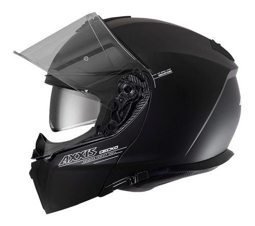 Casco Rebatible Axxis Gecko Sv Solid Doble Visor Moto Delta