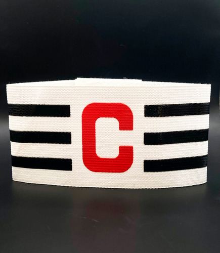 Braçadeira De Futebol Tricolor Faixa De Capitão Ajustável