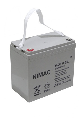 NiMac Bateria 12v 55amp Gel 12v55ah 6-gfm-55j / Compratecno