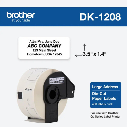 Etiqueta Autoadherible (38 X 90.3mm) Dk1208-s21863