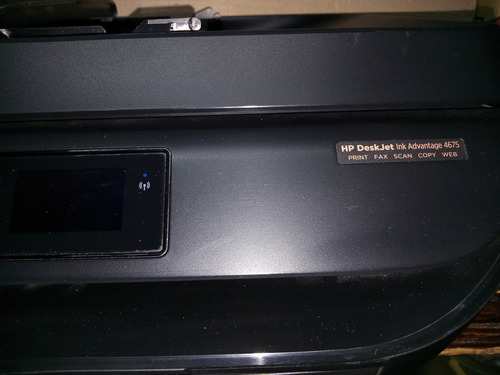 Impresora Multifuncio Hp Deskjet Ink Advantaje 4675 Con Wifi Gris Oscuro (Usado)