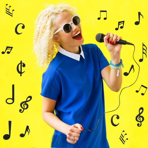 Kits De Cotillon 60 Piezas Recortes De Notas Musicales Papel