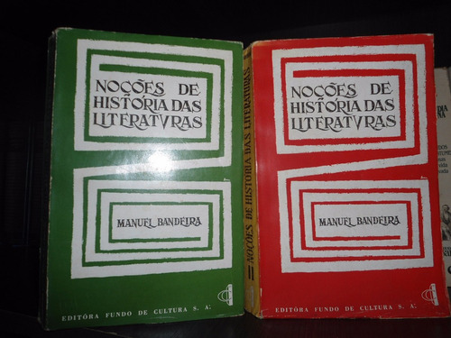 Raro - Noções De História Das Literaturas - Manuel Bandeira