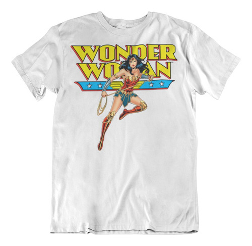 Playera Algodon Premium: Wonder Woman Dc