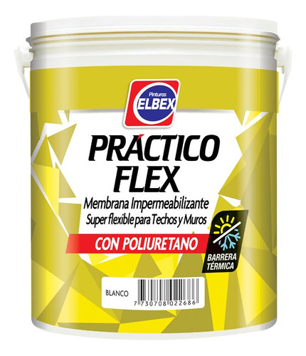 Membrana Práctico Flex Con Poliuretano Elbex 20 Kg 