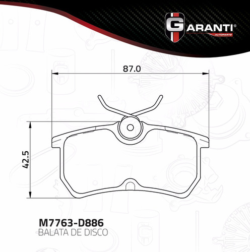 Balata Trasera Disco Ford Focus 2000 - 2007