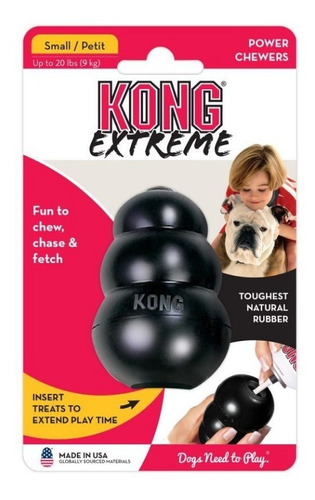 Juguete Para Perro Kong Extreme Talla S 20lbs (9kg)