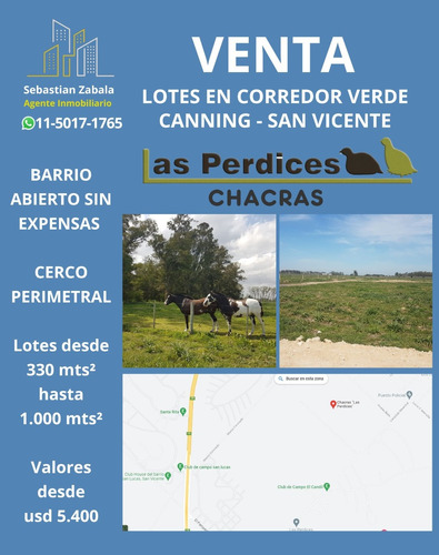 Lotes En Barrio Chacra Las Perdices (oportunidad)