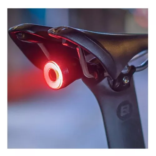 ROCKBROS Luz trasera de bicicleta inteligente, luces traseras de bicicleta  con detección de frenos para paseo nocturno, luces traseras LED ultra
