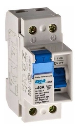 Disyuntor Diferencial Sica Bipolar 2 X 40a Amp ¡oferta!