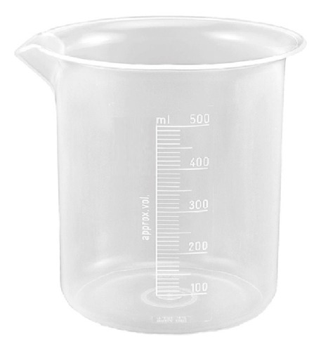 Vaso Precipitado Beaker Plastico Pp 50 Ml Alto Relieve Ind