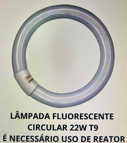 Kit 10 Lâmpada Circular T9 Fluorescente 22w 6000k Promoção