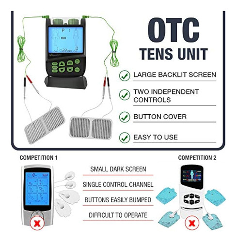 Ultima Otc Tens Masajeador - Estimulador Eléctrico De Contra