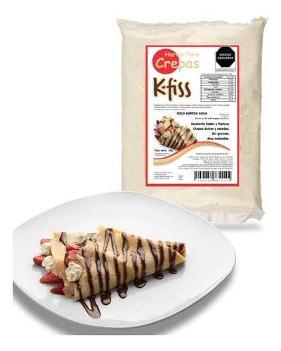 K-fiss Harina Para Crepas Solo Añade Agua. 1 Kg