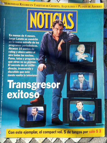 Revista Noticias Lanata Carolina Peleritti 27 04 1996 N1009 (Usado)