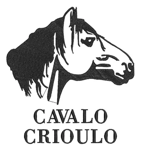 Matriz De Bordado Computadorizado Desenho Cavalo Crioulo