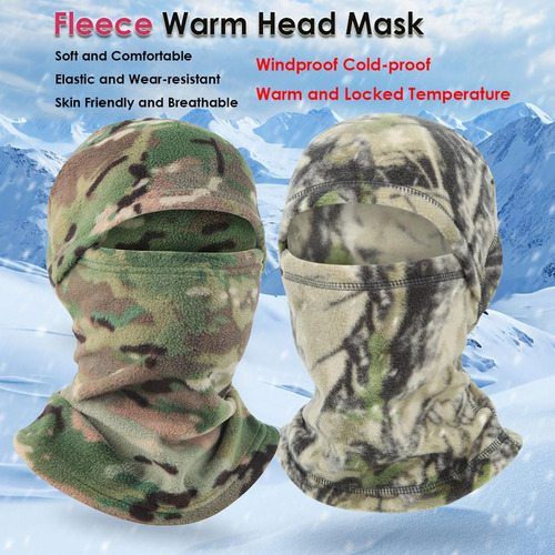 Pasamontañas De Forro Polar Máscara De Esquí Invierno Unisex Color Diseño De La Tela Talle
